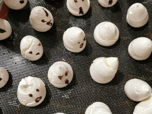 fantôme meringue halloween décor