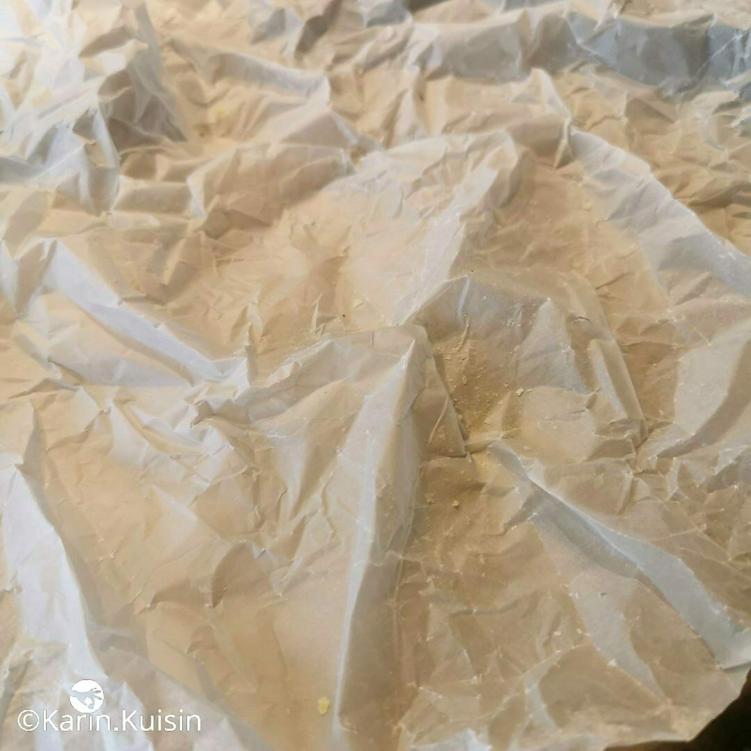 feuille papier cuisson froisser