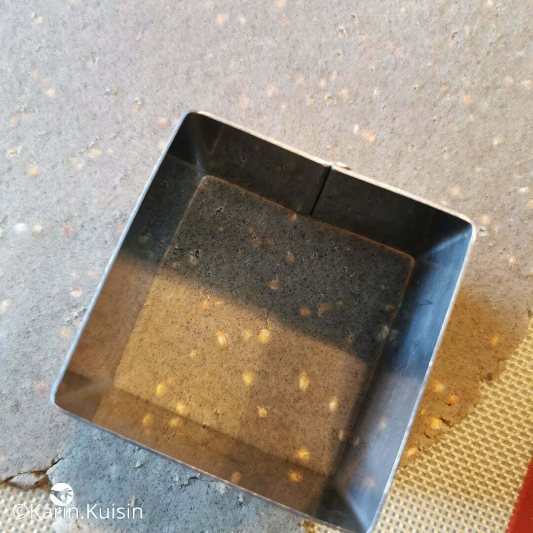pâte sablée carré emporte-piècer