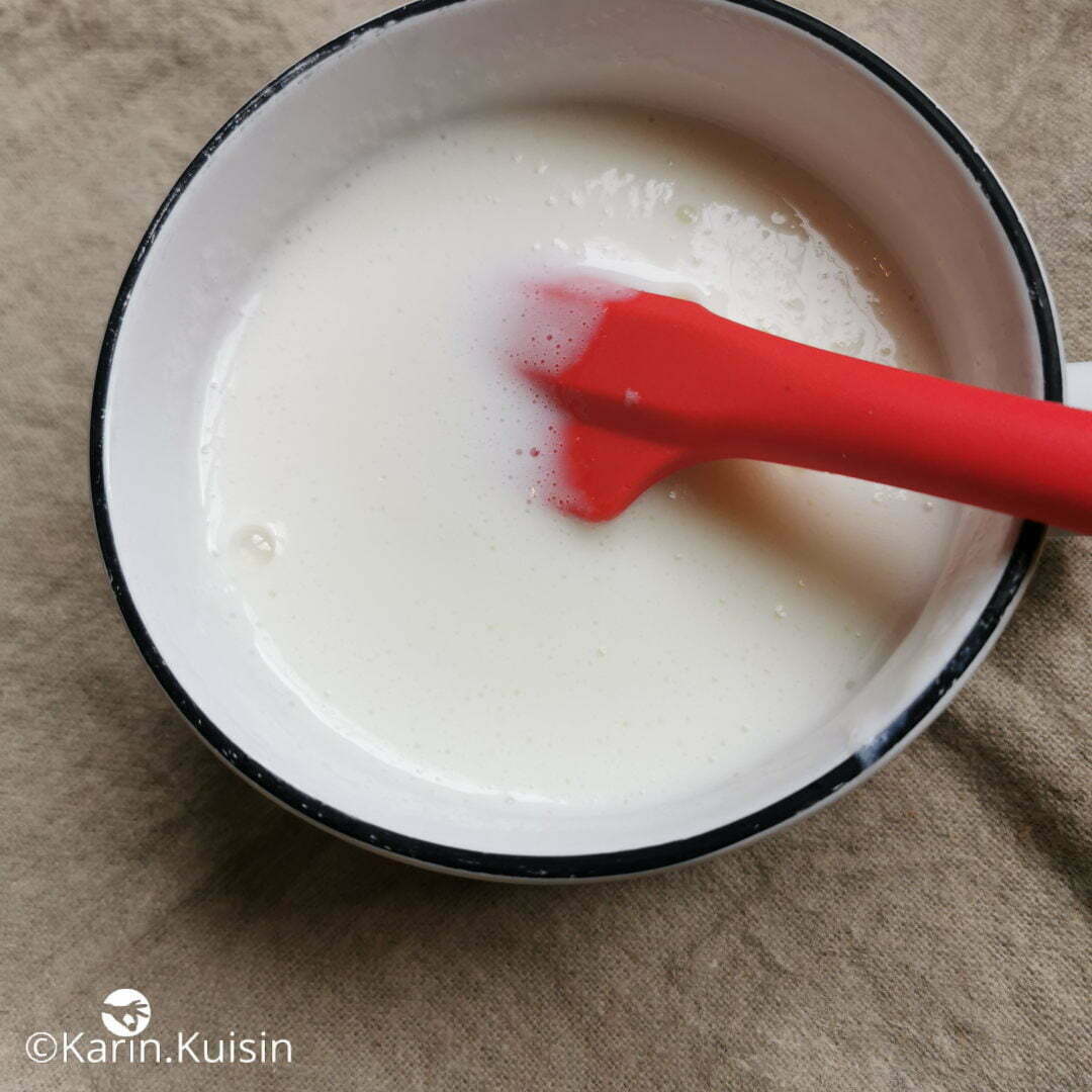 sorbet lait ribot mélanger