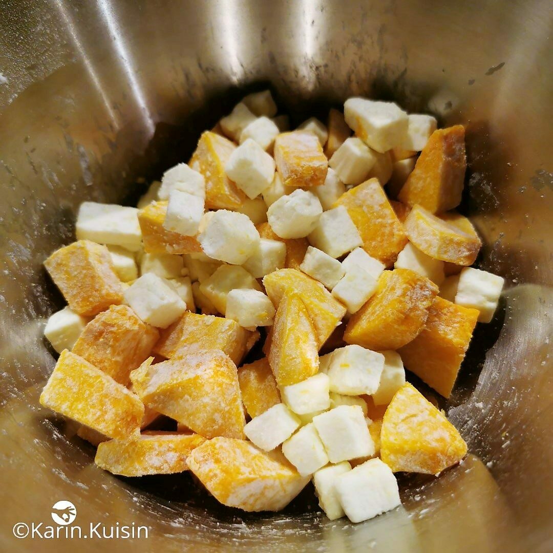 potimarron feta mélanger