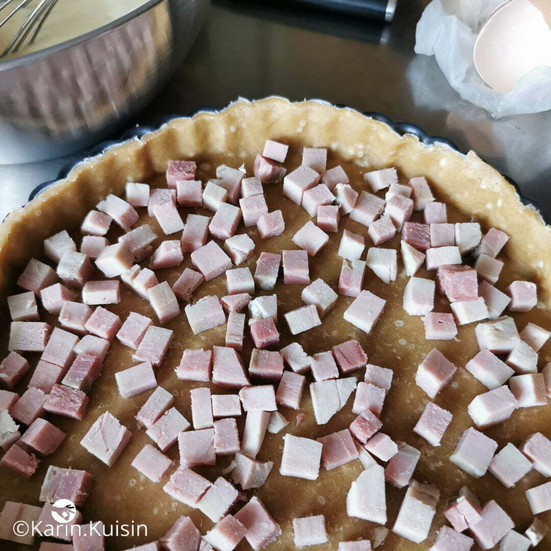 quiche jambon ajouter
