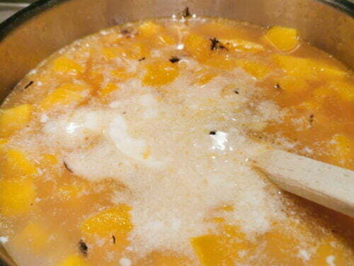 oignon courge lait coco ajouter