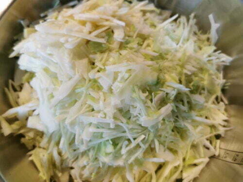 chou blanc émincer