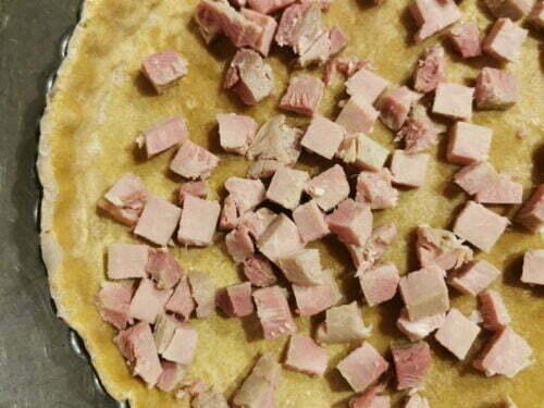 pâte jambon dés ajouter