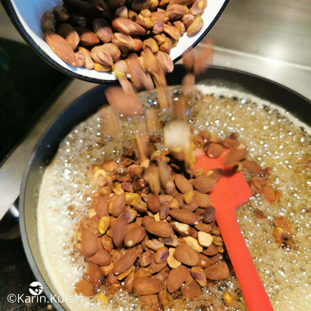 sirop amande pistache verser