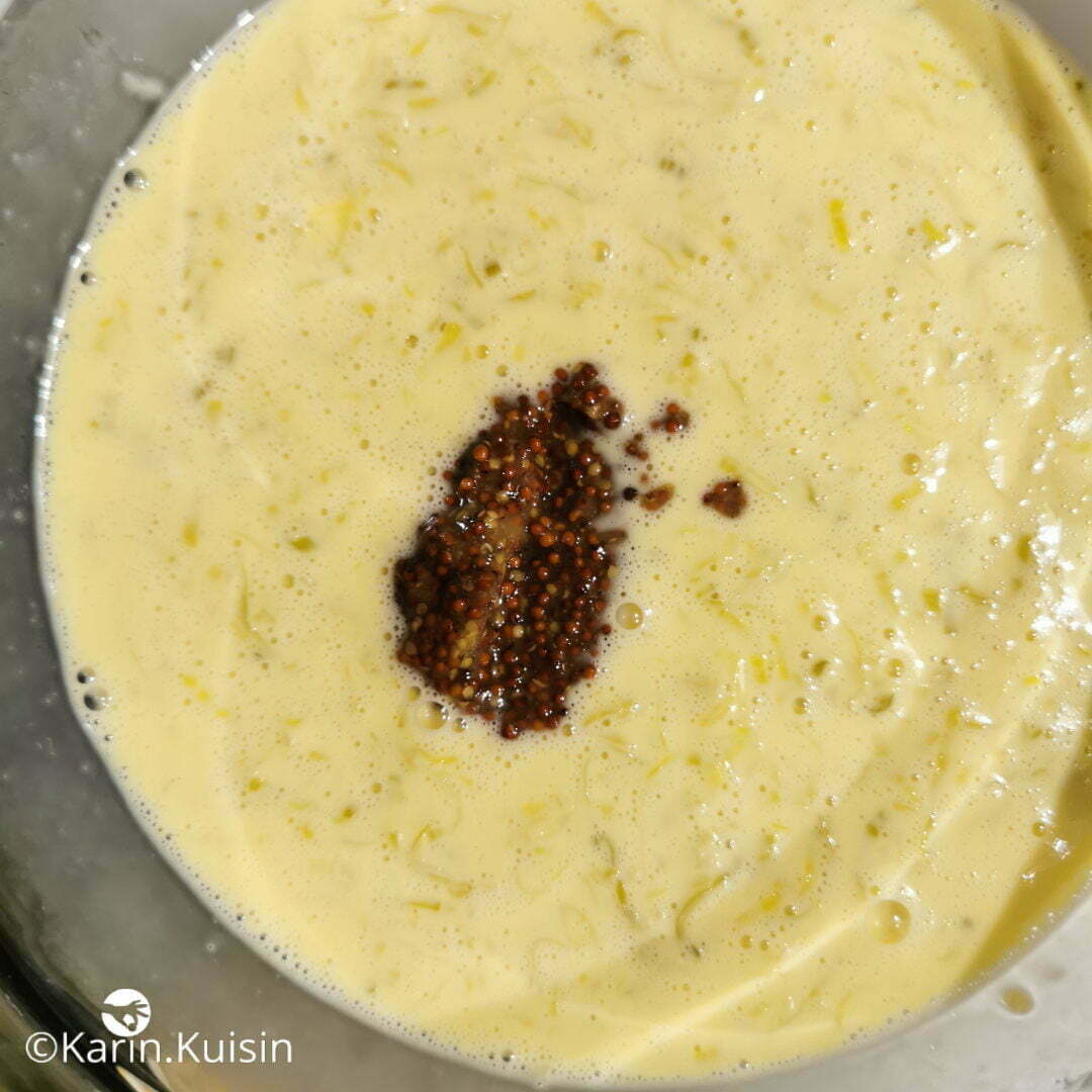 appreil quiche moutarde ajouter