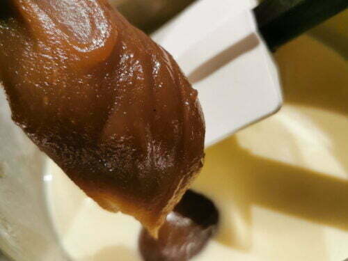 pannacota crème marron verser