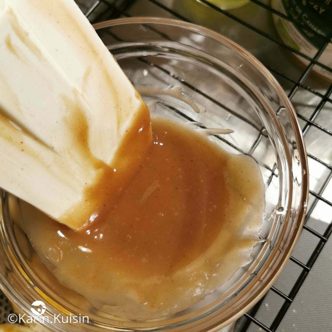 crème marron gélatin mélanger