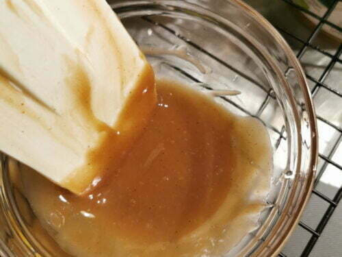 crème marron gélatin mélanger