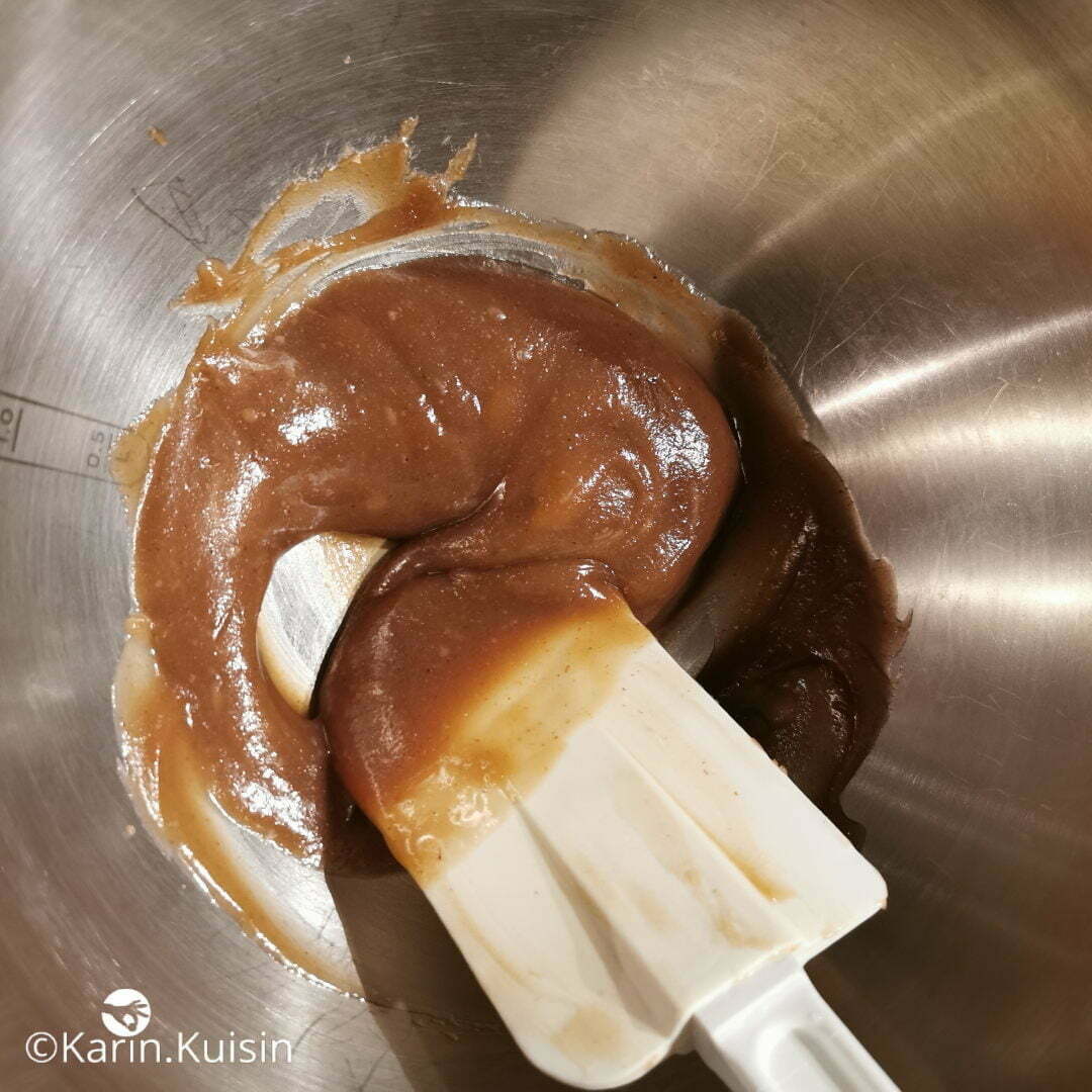 crème marron gélatine mélanger