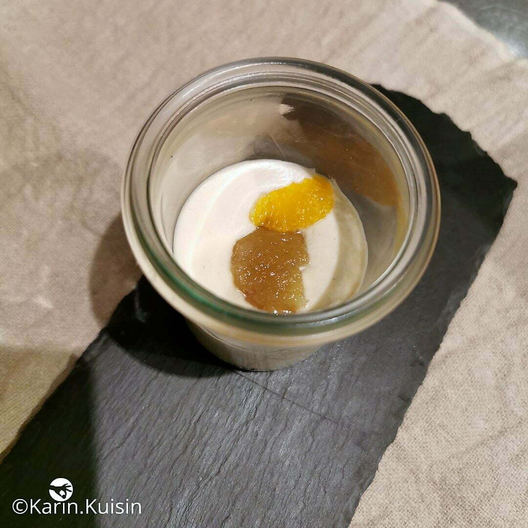 pannacota marron décorer