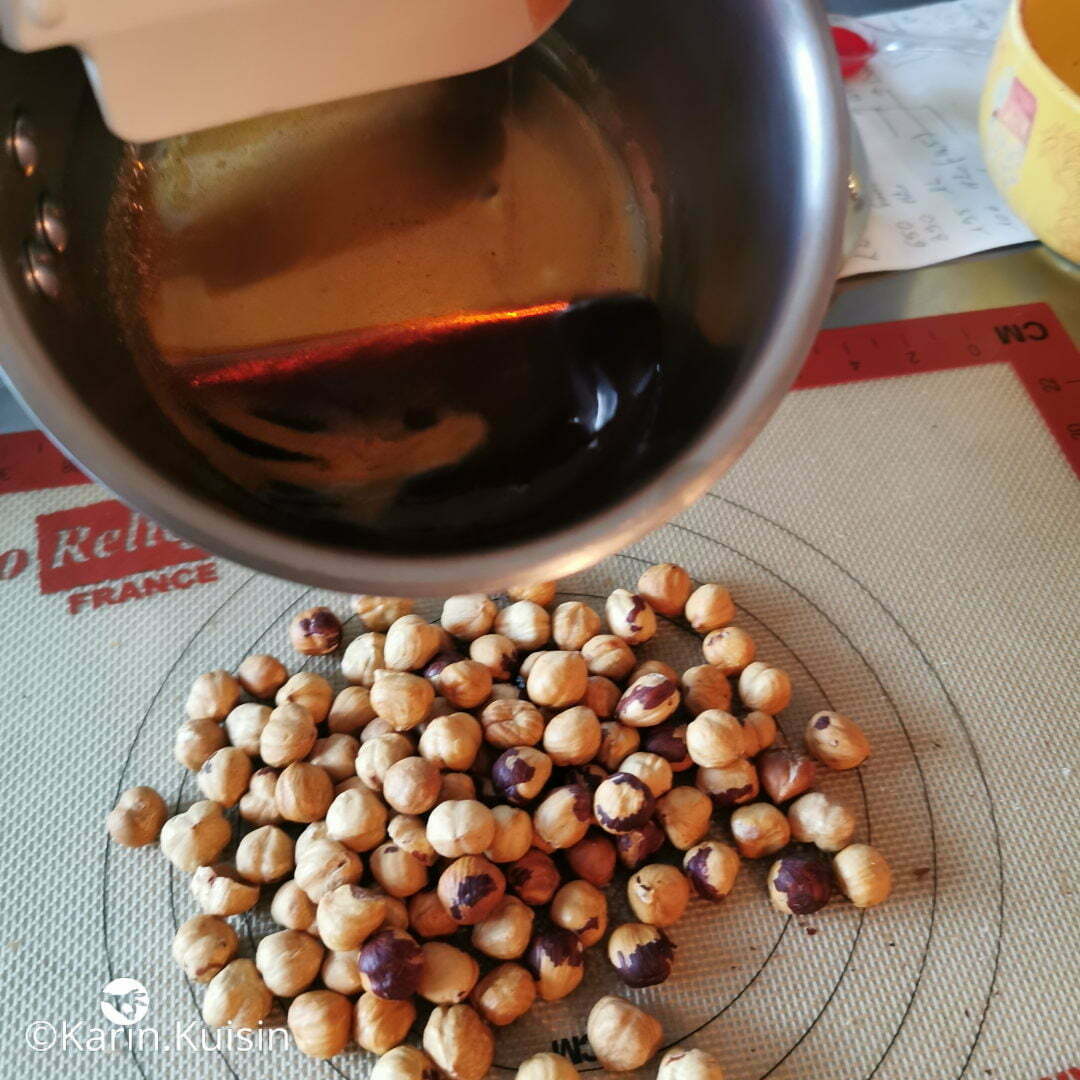 noisette caramel verser