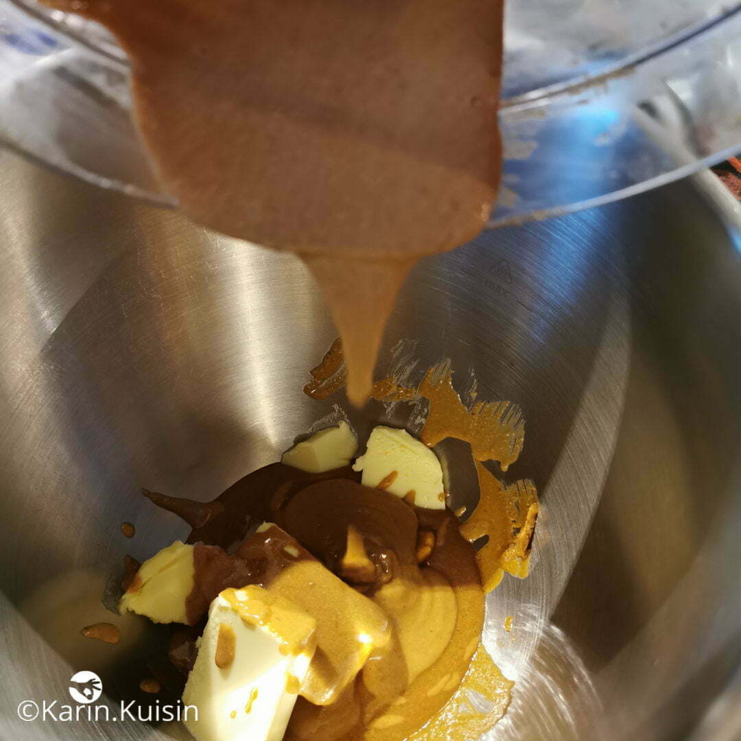 beurre praliné pâte noisette verser