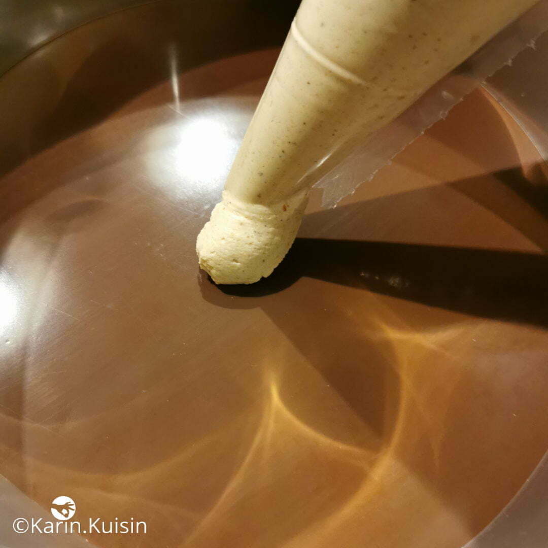 crème mousseline praliné pocher montage