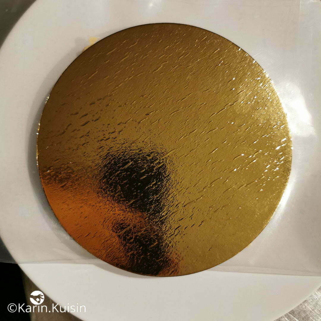 rond carton crème mousseline praliné appuyer montage