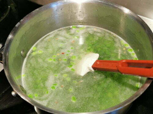 velouté petit pois mijoter