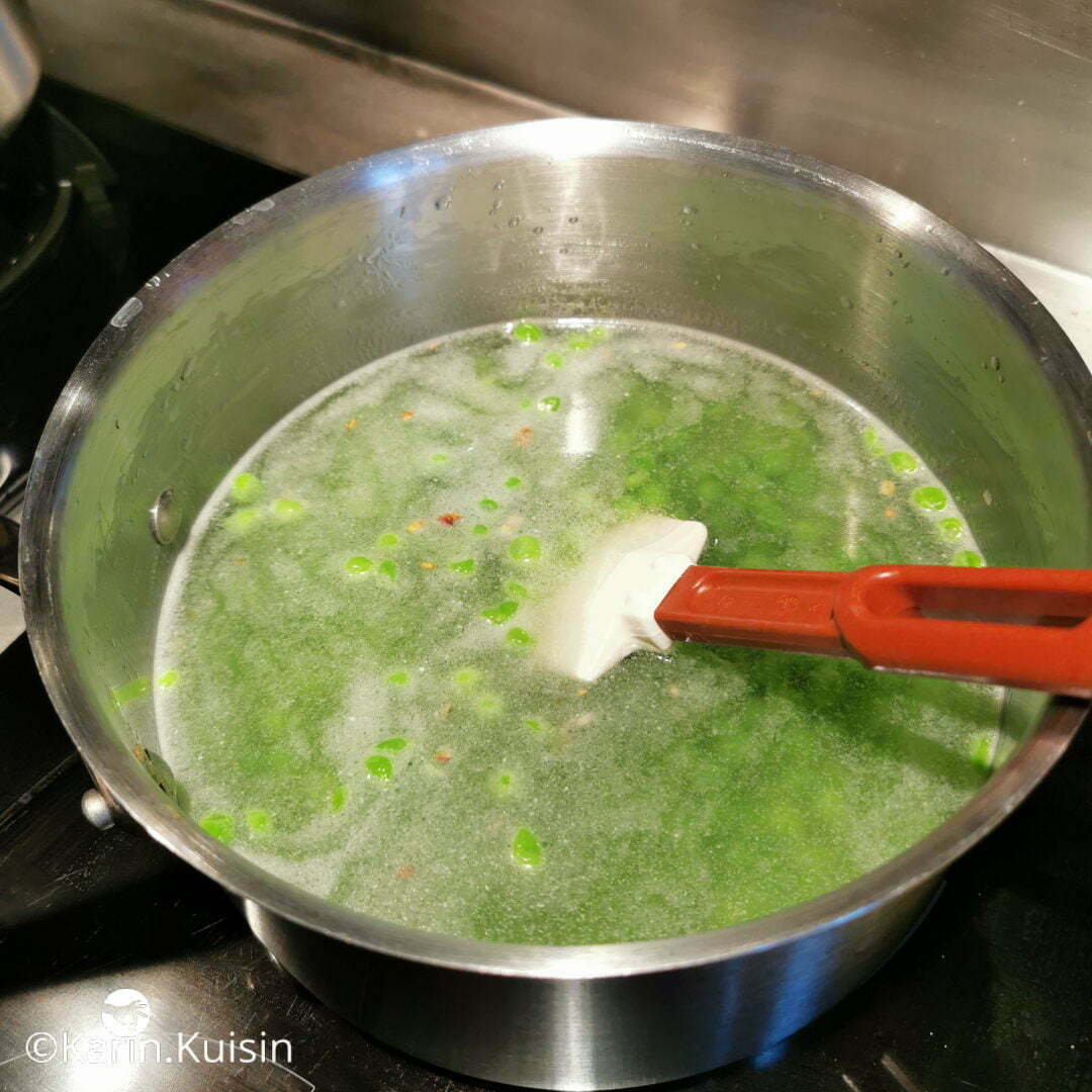velouté petit pois mijoter
