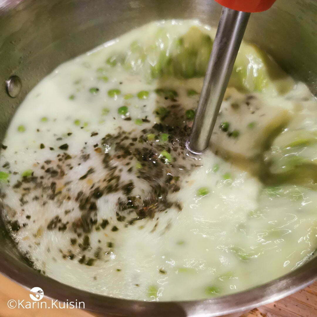 velouté petit pois mixer