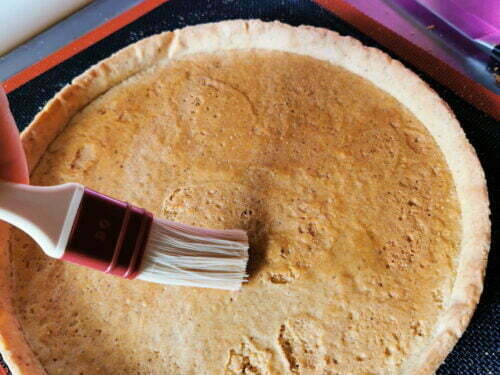 pâte tarte blanc d'oeuf badigeonner