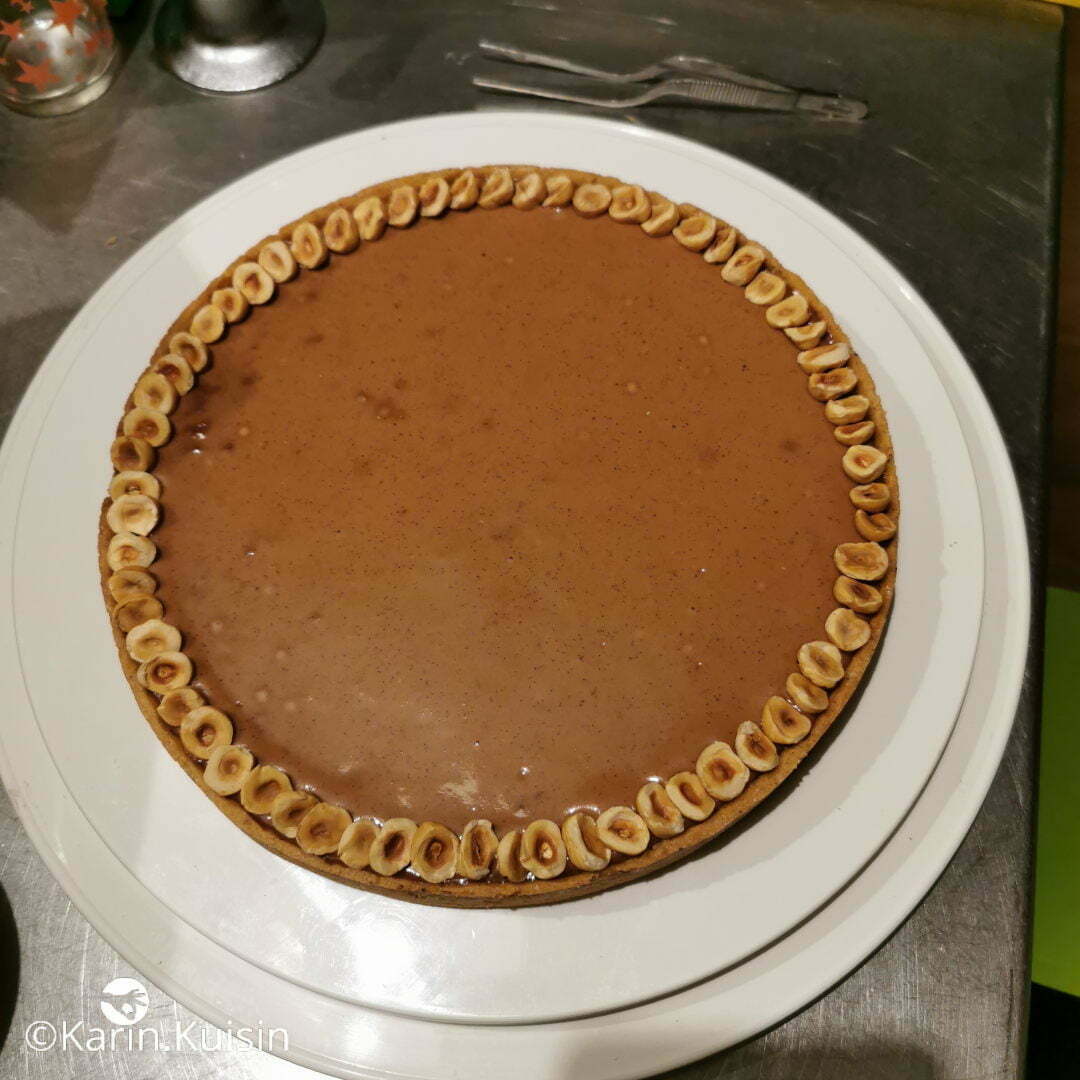 tarte noisette tour poser