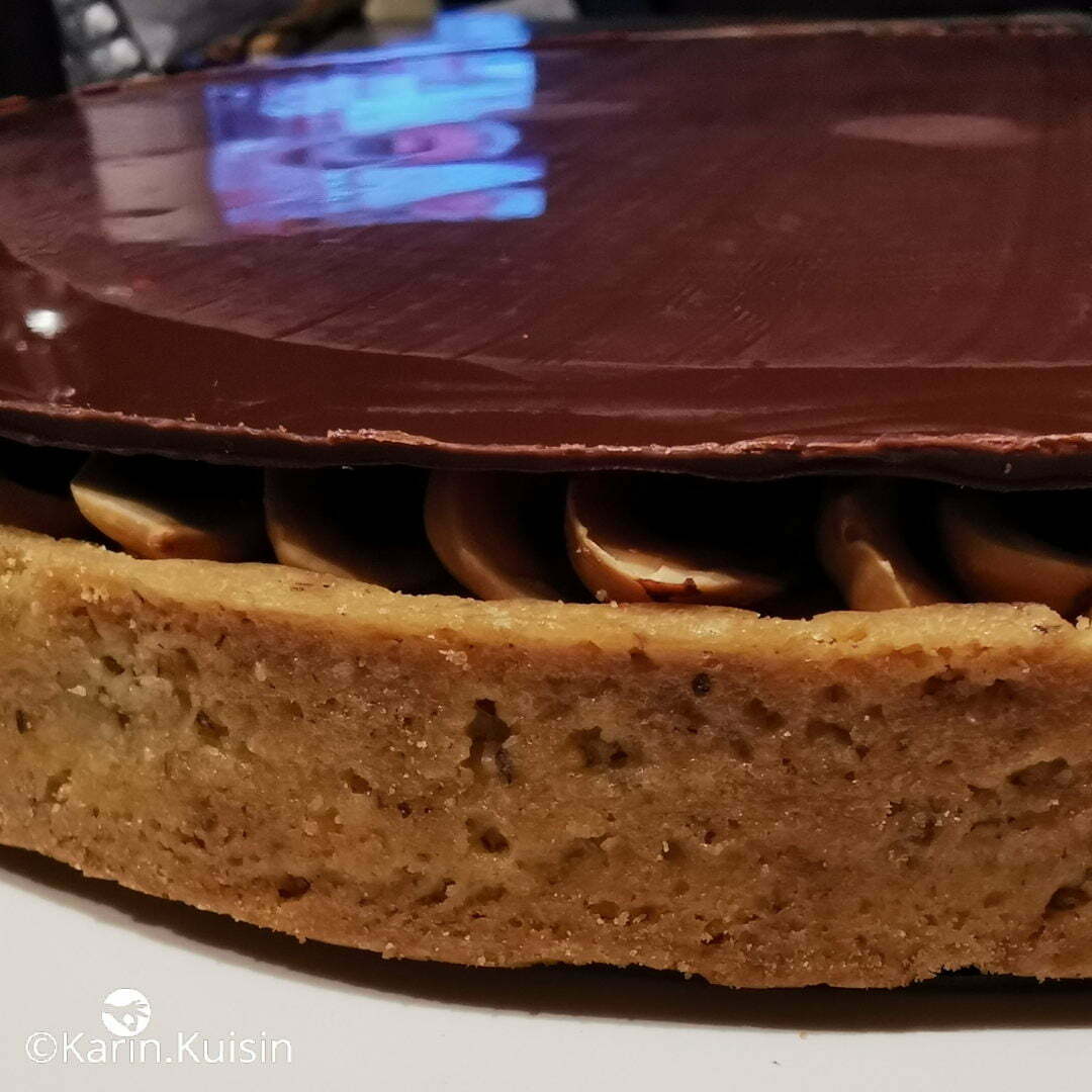 tarte montage feuille chocolat