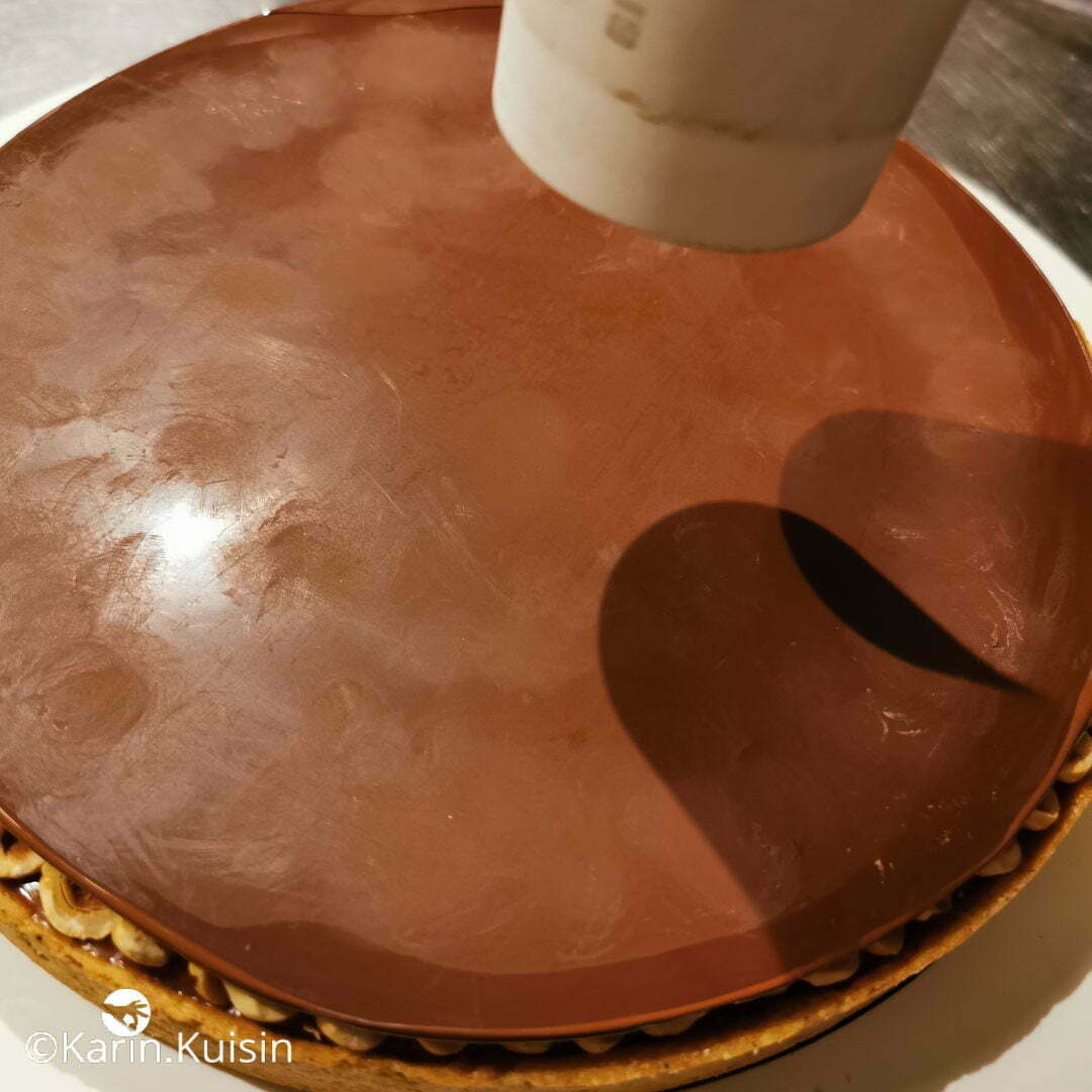 tarte montage chocolat fondre