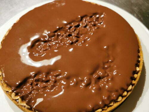 tarte montage chocolat fondre