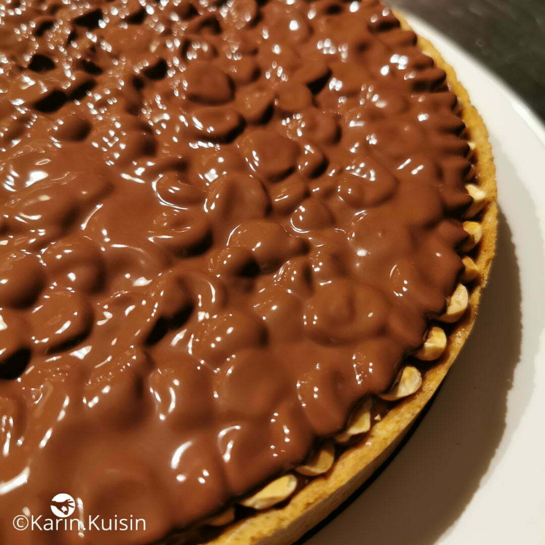 tarte montage chocolat fondre