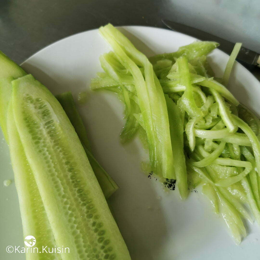 concombre julienne tailler