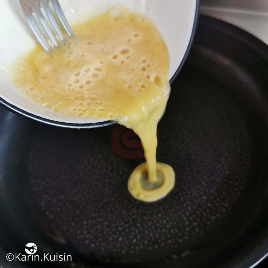 oeuf verser