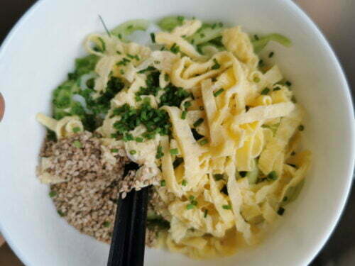 salade konjac montage