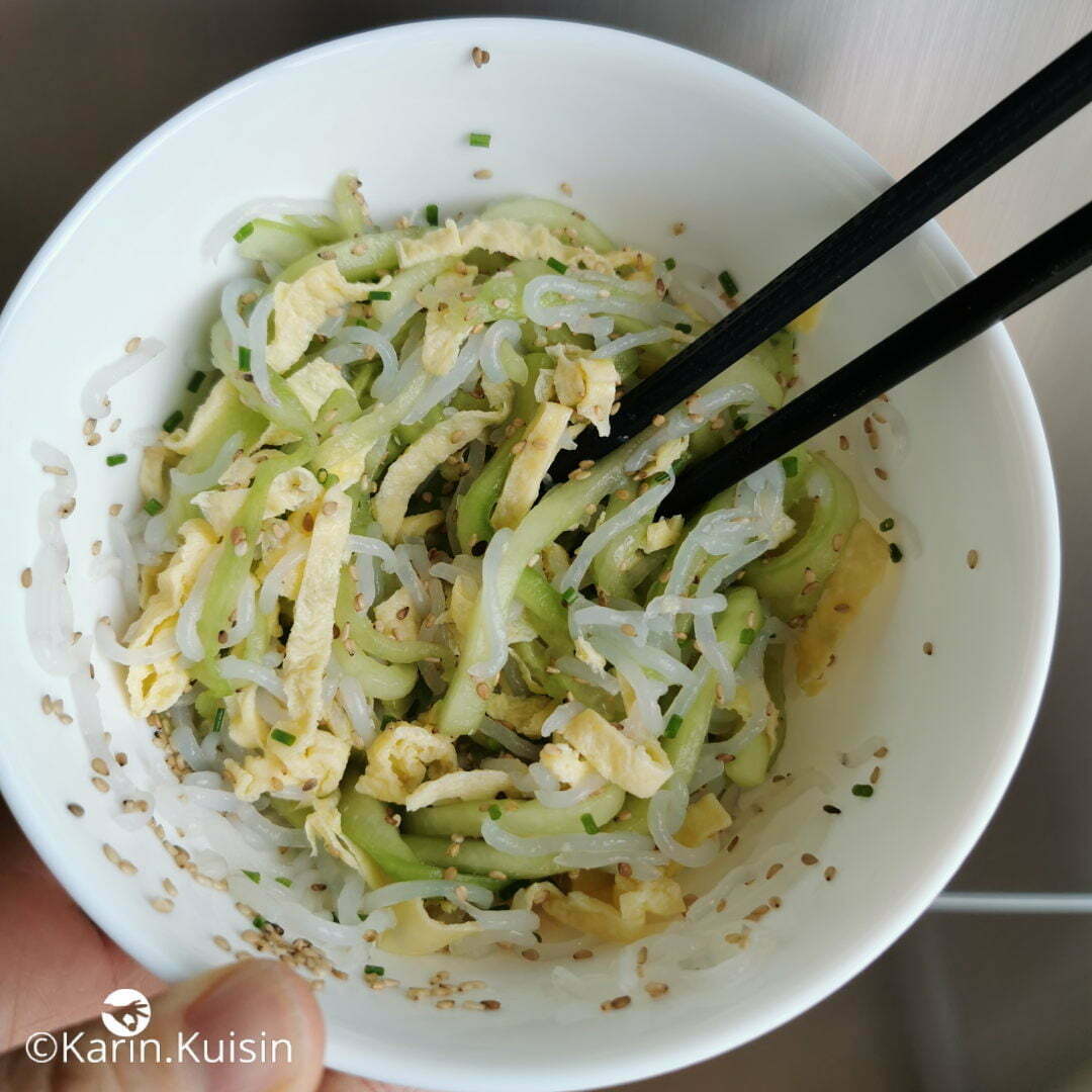 salade konjac mélanger