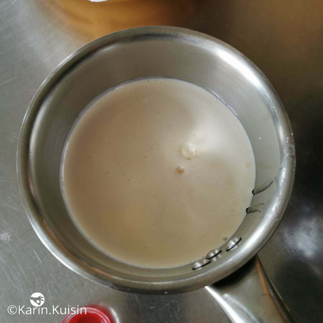 lait crème miel ajouter
