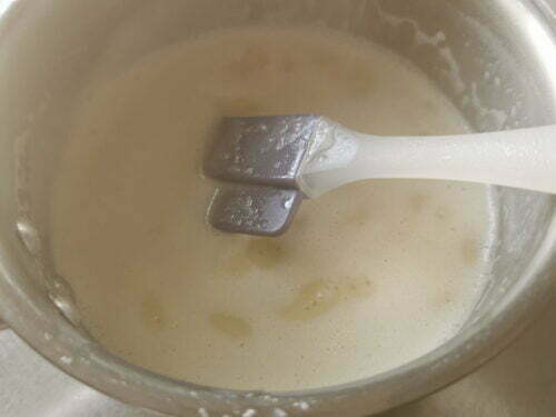 lait crème miel chauffer
