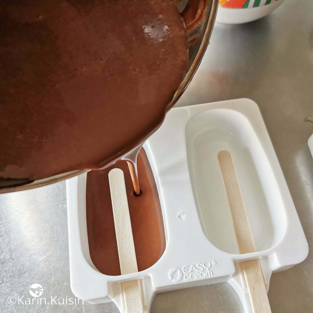 appareil glace chocolat verser