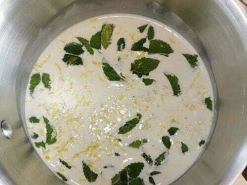 crème menthe citron infuser