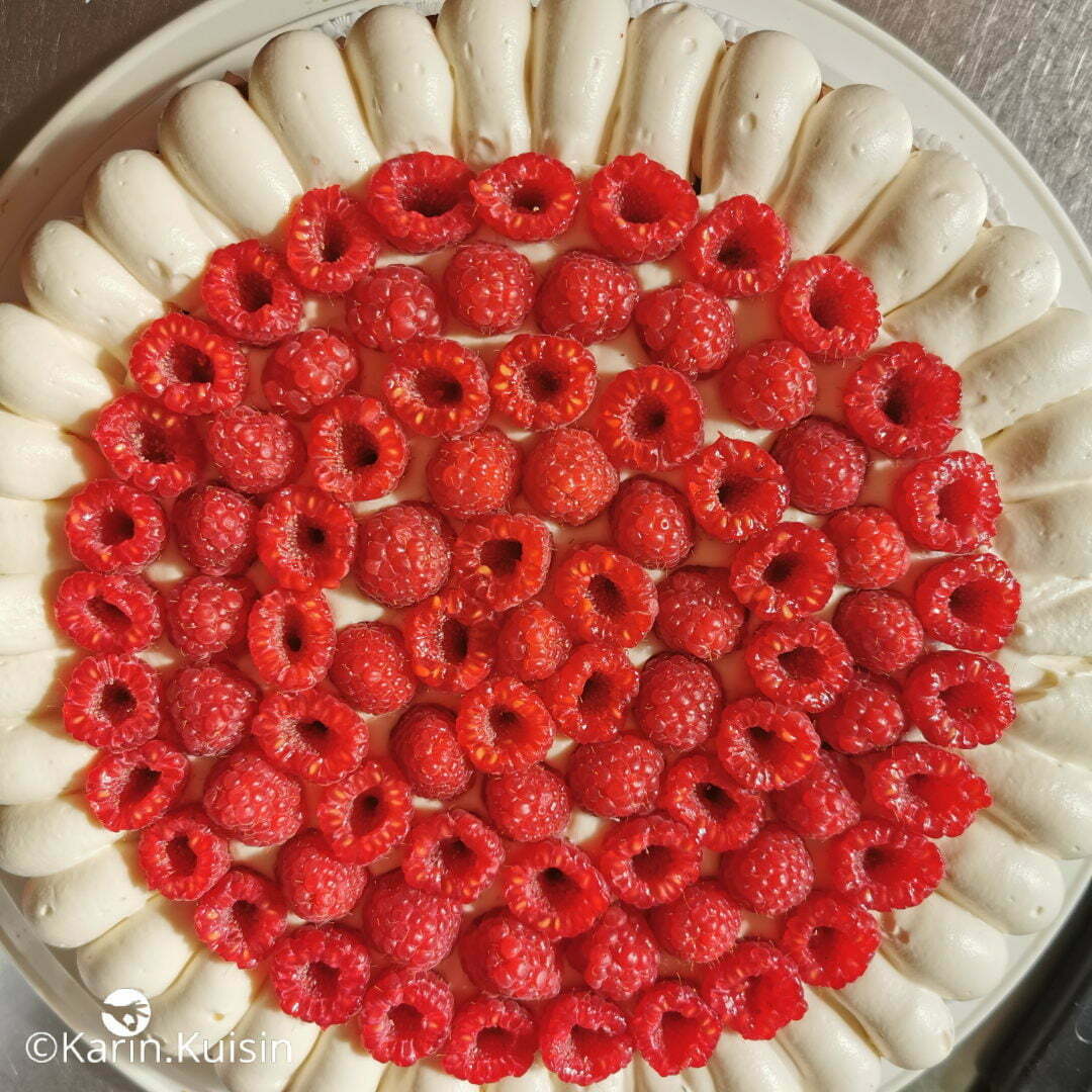framboise tarte garnir