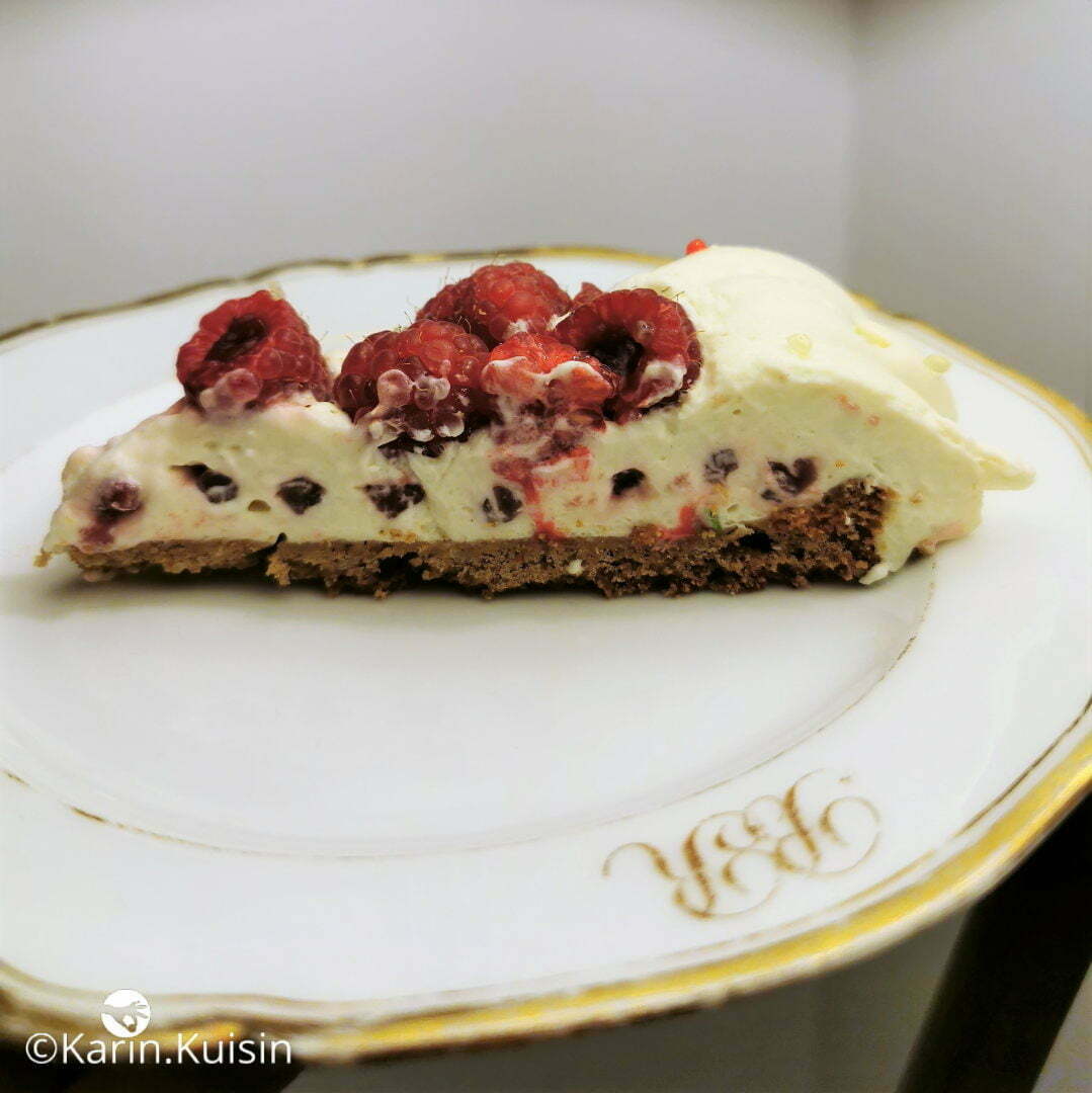 tarte framboise menthe citron final découpe