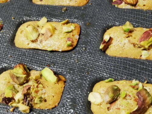 financier pistache cuisson