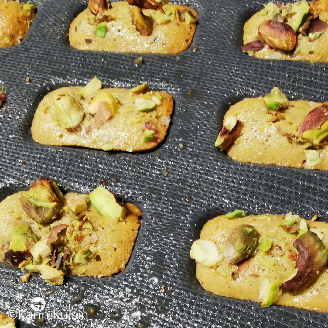 financier pistache cuisson