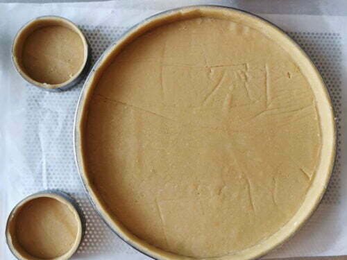 pâte tarte cercle foncer