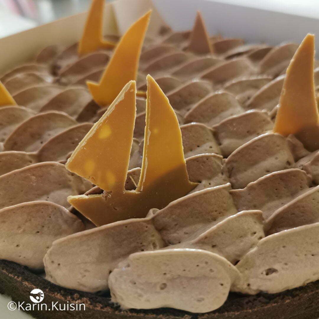 tarte mousse chocolat au lait montage