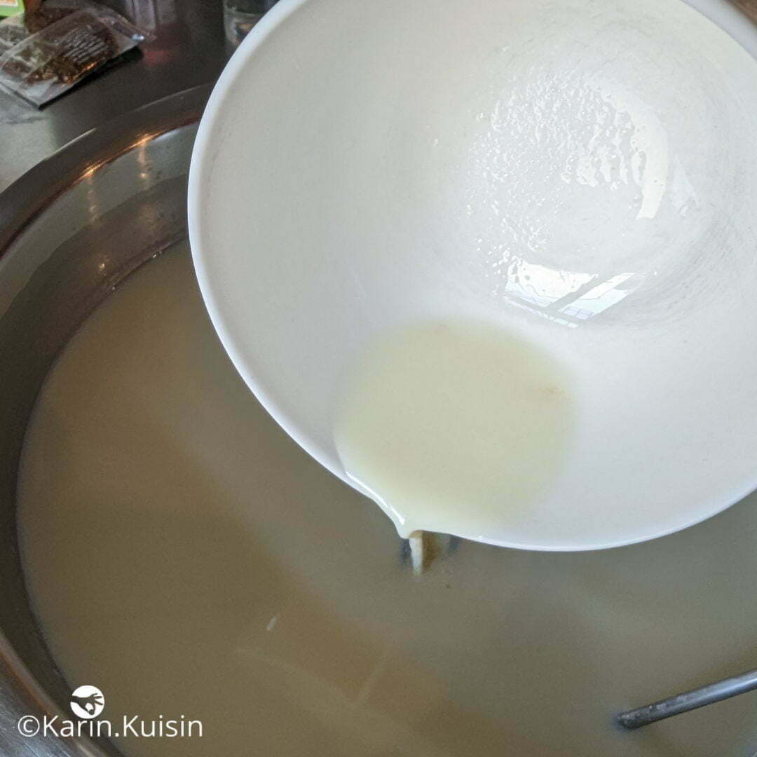lait ferment verser
