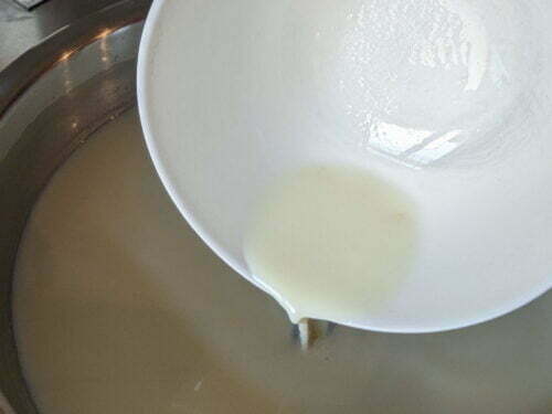 lait ferment verser