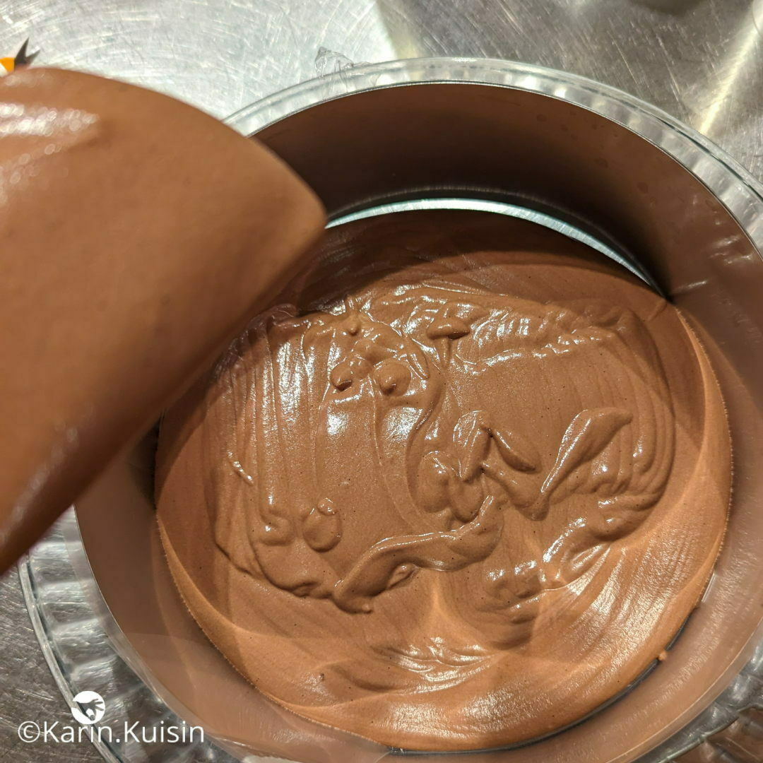 mousse chocolat cercle verser montage