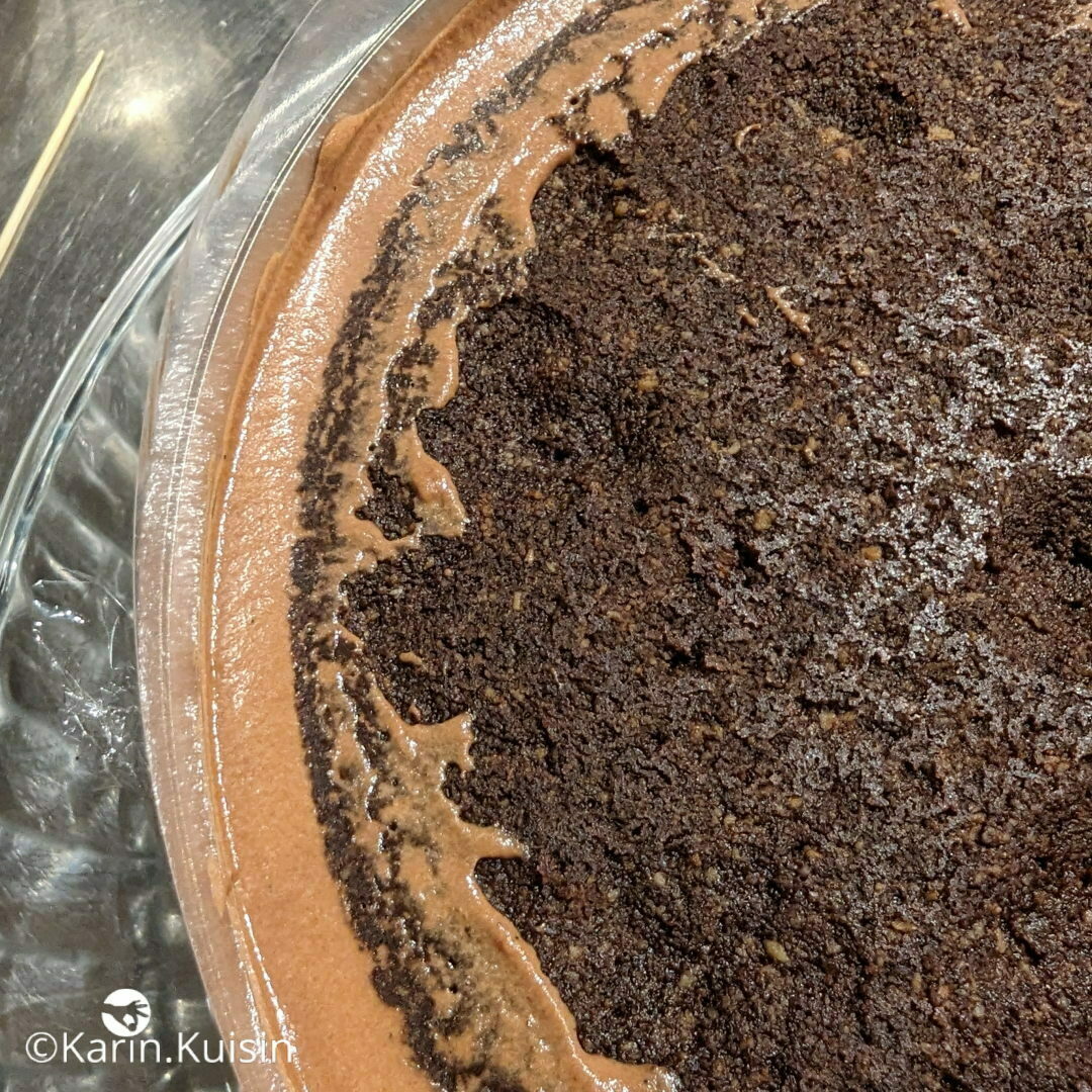 entremet montage streusel lisser