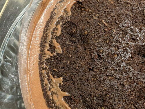 entremet montage streusel lisser