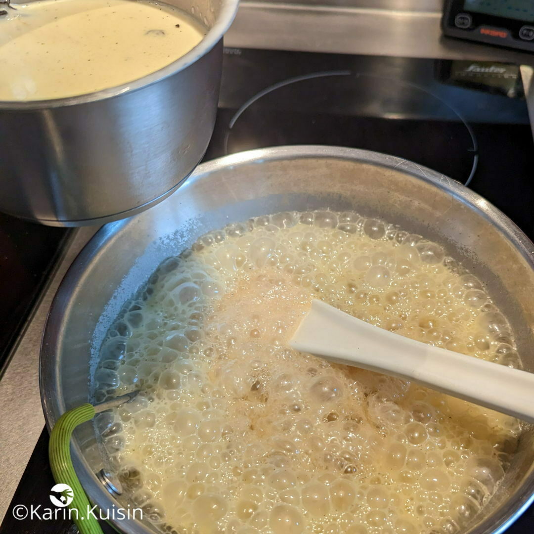 caramel crème verser