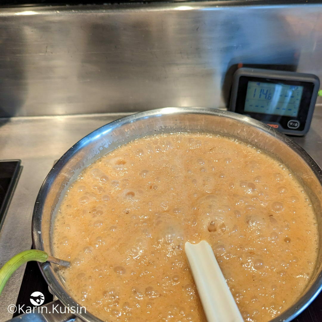 caramel crème chauffer